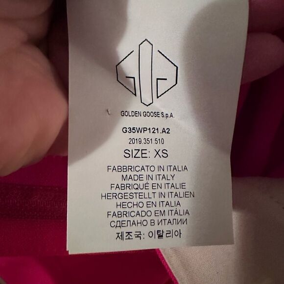 Golden Goose Venice Pants in Fucsia and Satin White Size XS - Picture 9 of 10